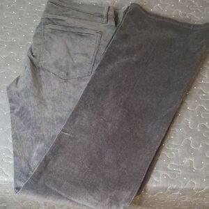 GAP Perfect Boot Gray Corduroy Pants size 29 LONG